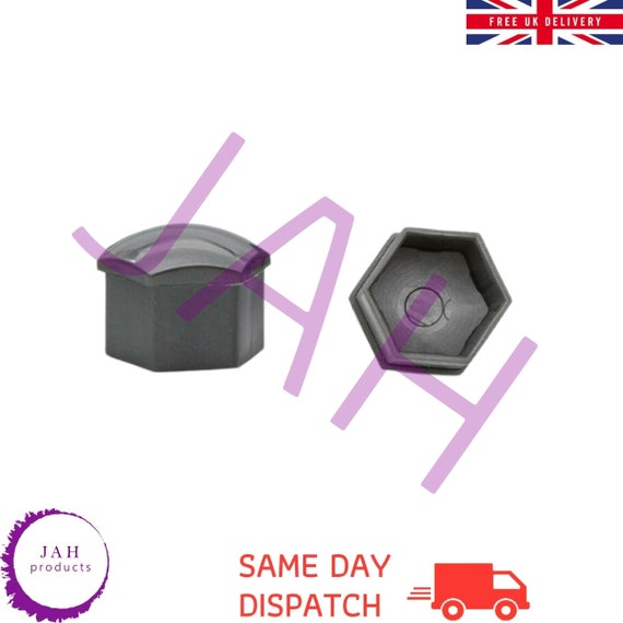 20x17mm Black Wheel Nut Caps Bolt Covers For Audi VW Vauxhall BMW Mercedes – 22mm