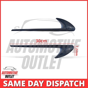 2X Car Side Wing Fender Sticker Emblem for MERCEDES Benz C E S Class, Carbon