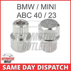Master Locking Wielmoer Beveiligingssleutel Abc 40/23 Spline Bout Ribben voor BMW Mini