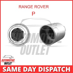Master Locking Wheel-beveiligingsboutsleutel Letter P voor Land / Range Rover Discovery