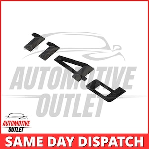 114d Lettering Rear Boot Lid Trunk Badge Emblem for BMW 1 Series, Matt Black