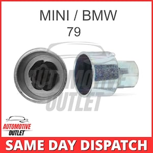 Vergrendelbare wielmoer Hoofdbout Veiligheidssleutel nummer 79, dopsleutel 17 mm voor MINI