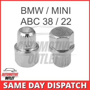 Master Locking Wielmoer Beveiligingssleutel Abc 38/22 Spline Bout Ribben voor BMW Mini