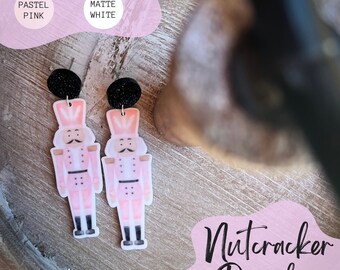 Nutcracker Dangle Earrings, Nutcracker Earrings, Christmas Earrings, Christmas Apparel, Christmas Gift for her, Nutcracker, Holiday Earrings