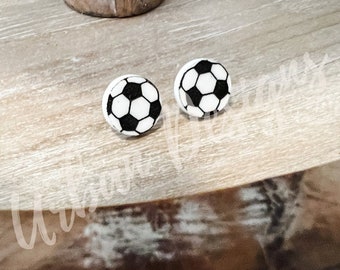 Soccer ball earrings, Soccer Stud Earrings, Soccer season, Soccer earrings, Soccer Mom, Soccer gifts, Sports Earrings, Soccer Accessories