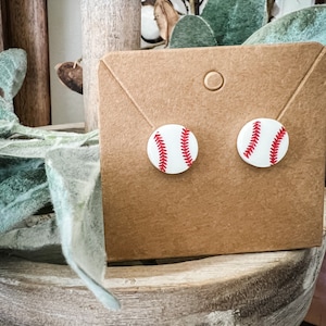 Baseball Stud Earrings for her, Baseball season, Baseball earrings, Baseball Mom, Baseball gifts, Sport Earrings, Baseball fan