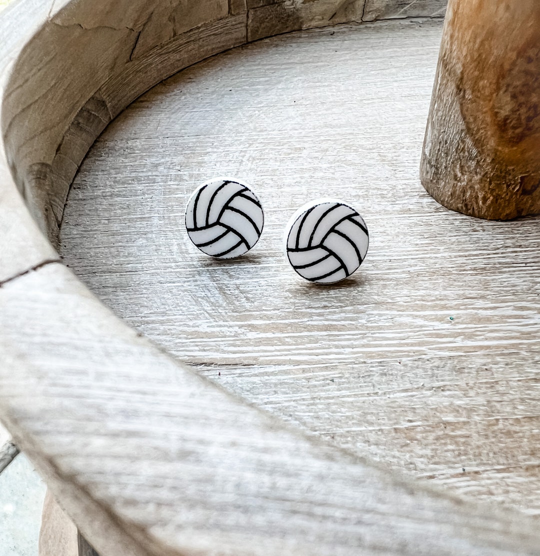 Volleyball Stud Earrings for Her, Volleyball Season, Volleyball Earrings, Volleyball Mom