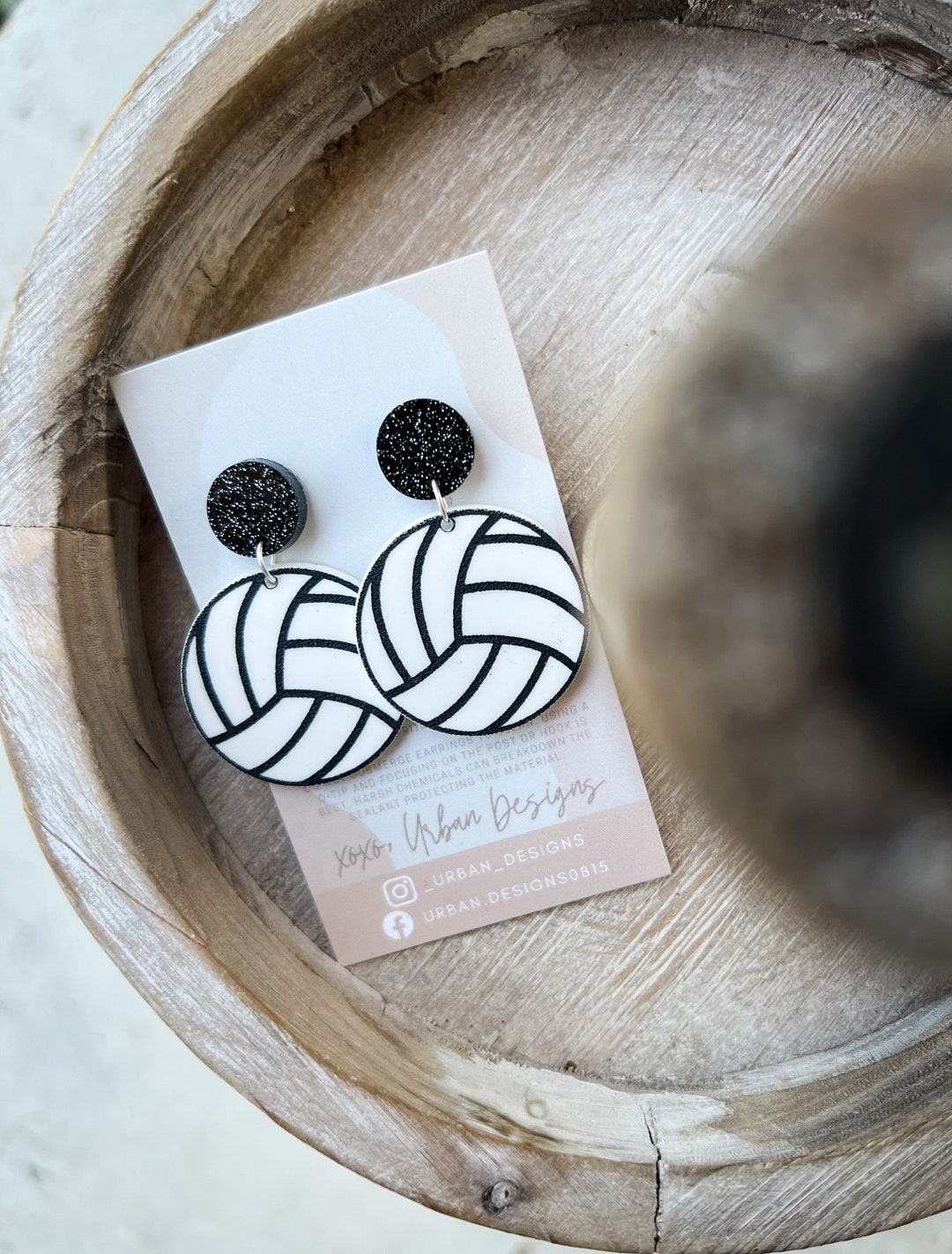 Volleyball Dangle Earring for Her, Volleyball Season, Volleyball Mom