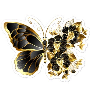 Butterfly Stickers, Butterfly Decal, planner stickers, butterfly and flower sticker