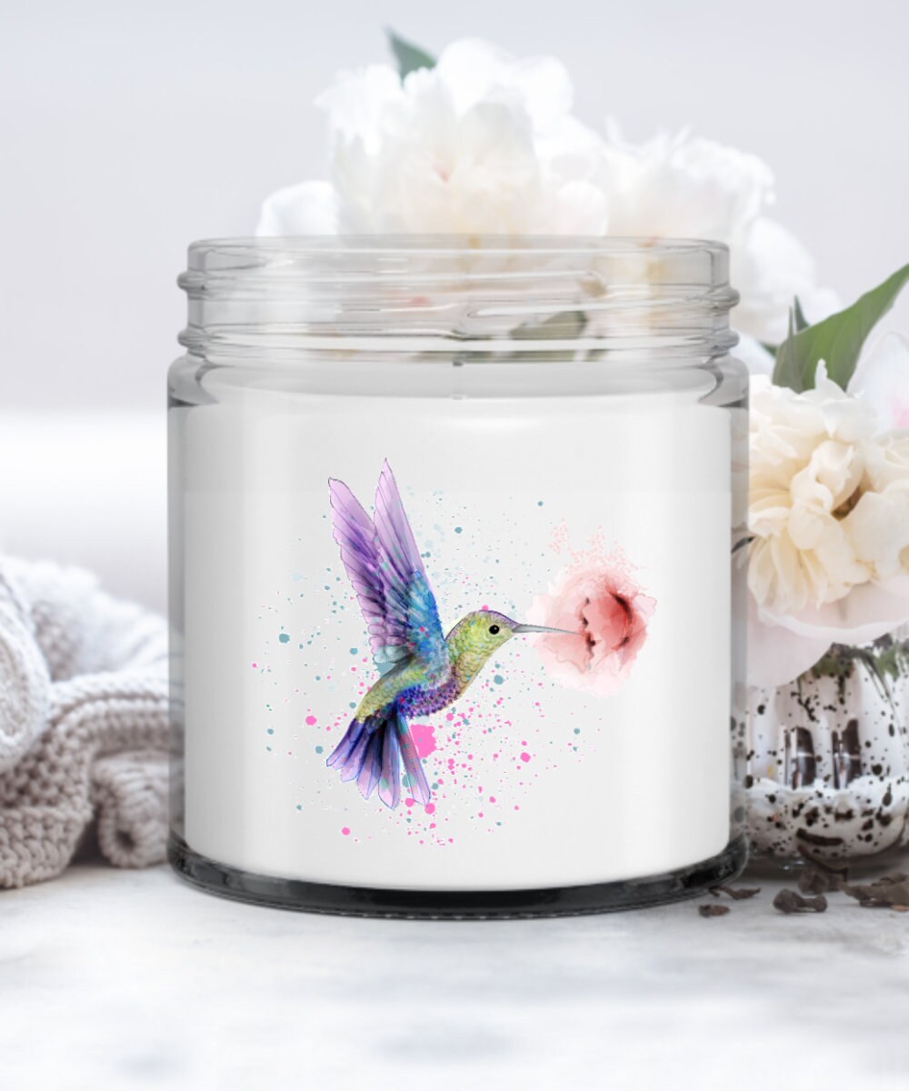 Candle Hummingbird art Hummingbird candle Hummingbird gift Etsy