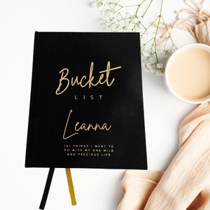 Bucket List Journal, Bucket List, Sommer Bucket List, Geschenk für neuen Job, Custom Journal, Ziele setzen, Studenten Ziele Planer, Ziele Journal