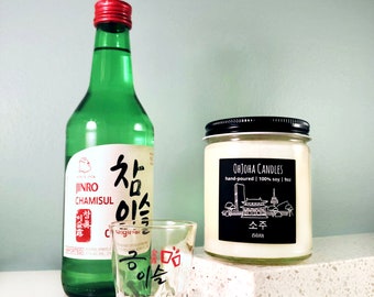 Soju - Korean Soy Candle - Seoul Scents Candle - Korean Alcohol - 소주