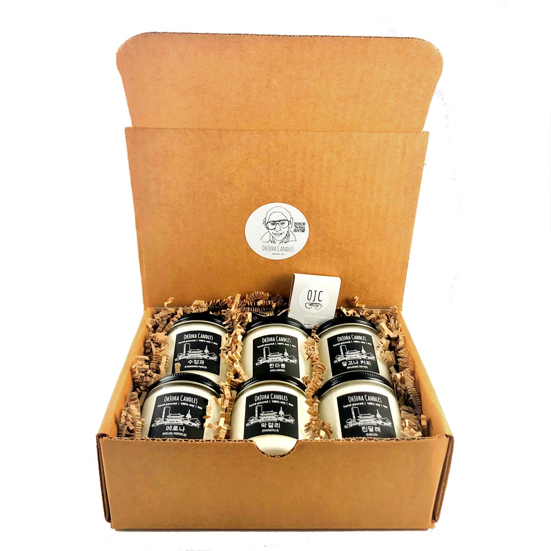 Custom 6 Candle Seoul Scents Gift Pack 6 4oz Candles 6 Scents of Your