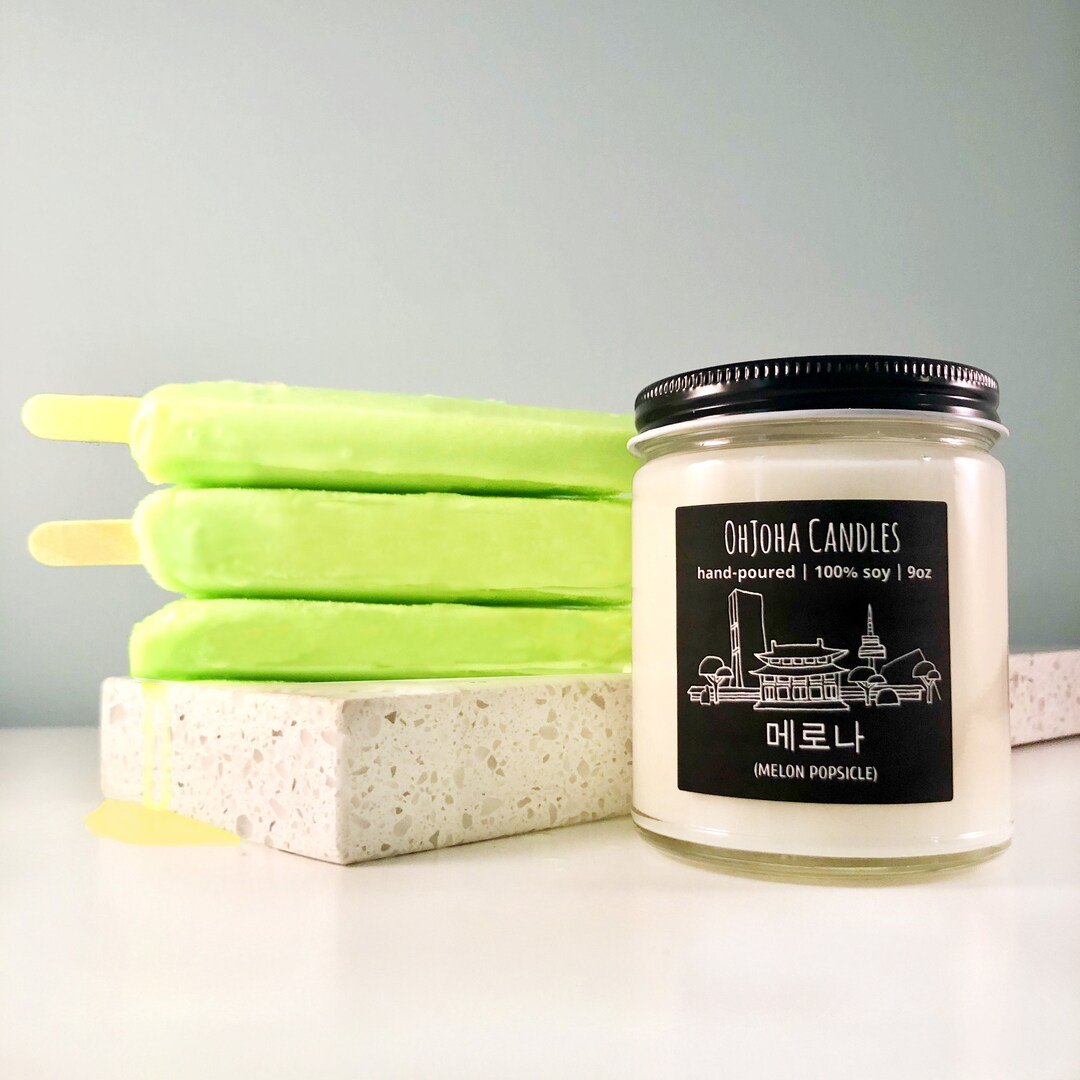 Melon Popsicle Korean Soy Candle Seoul Scents Candle Honeydew Melon