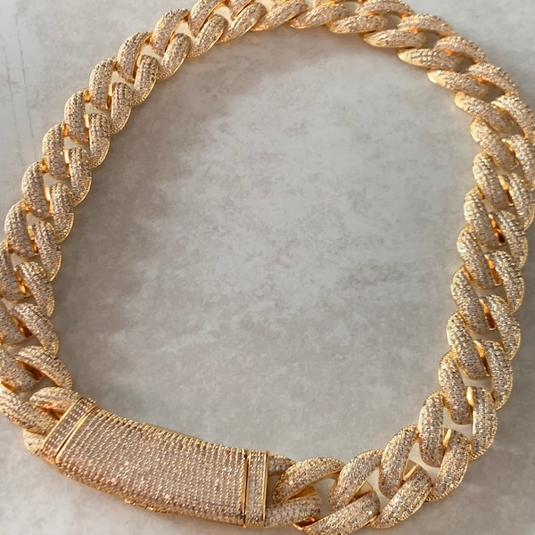 Real Iced Out Chains Etsy