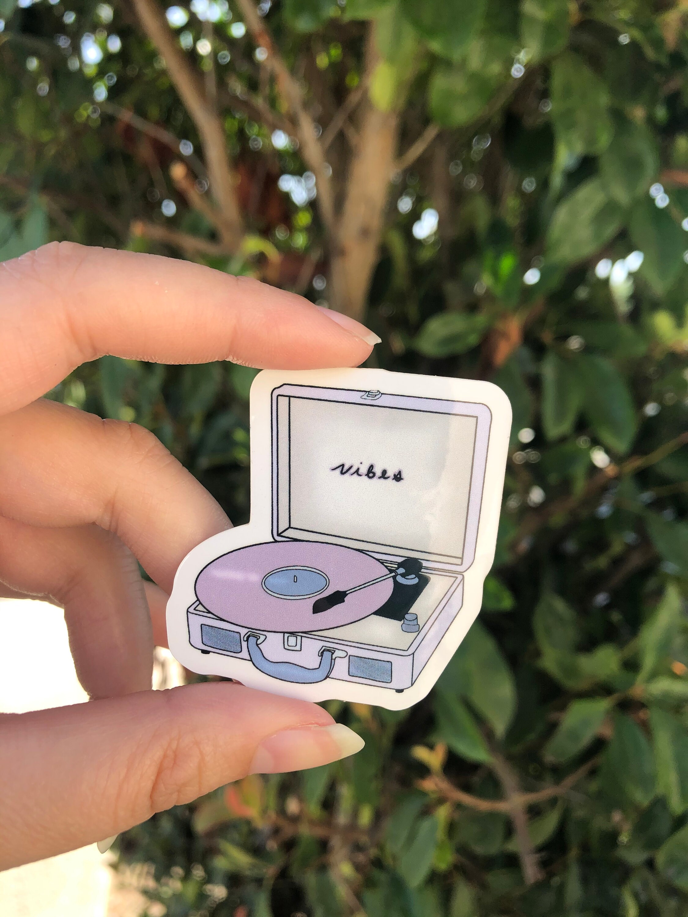 Stickers Record Player Weatherproof Etsy