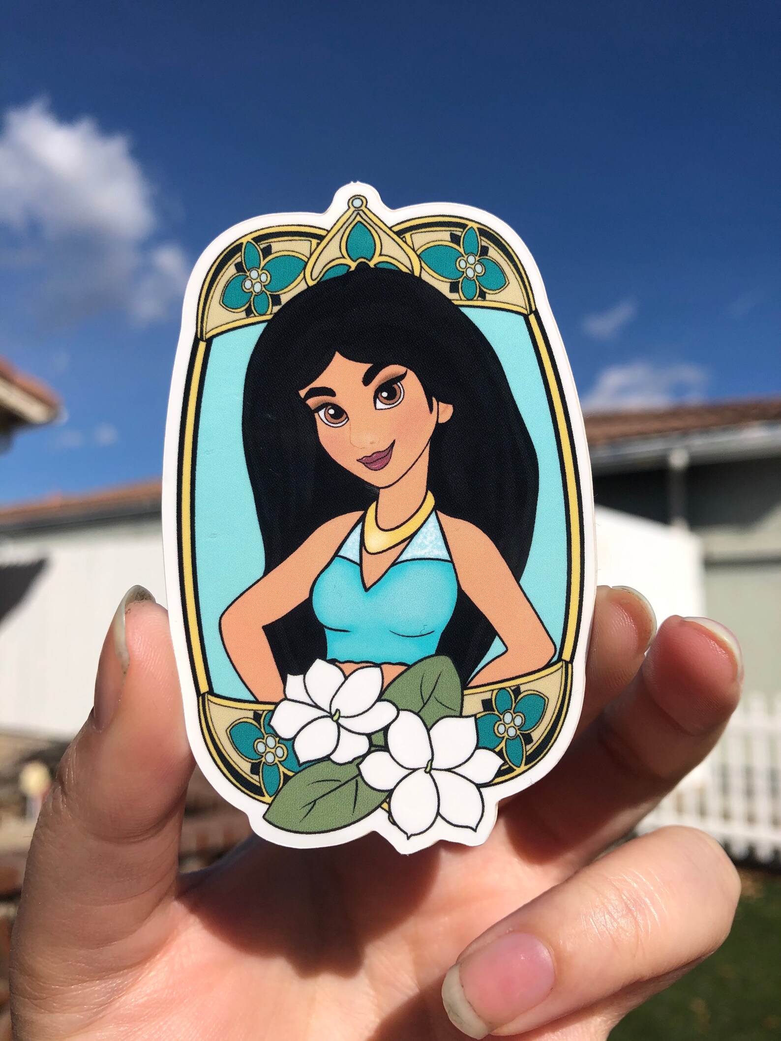 Sticker jasmine aladdin Etsy