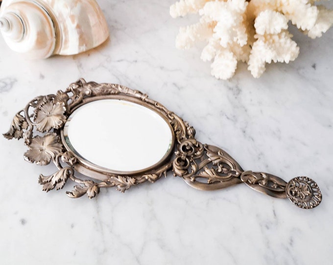 Victorian Antique Mirror Art Nouveau Finely Carved Woman Etsy