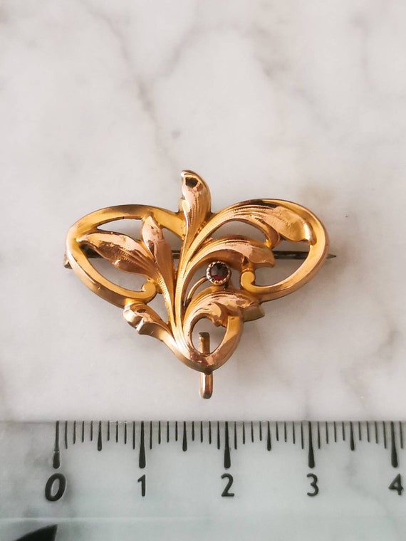 Broche Ancienne Rare Française - Bijou Vintage Antique, Métal, Occasion
