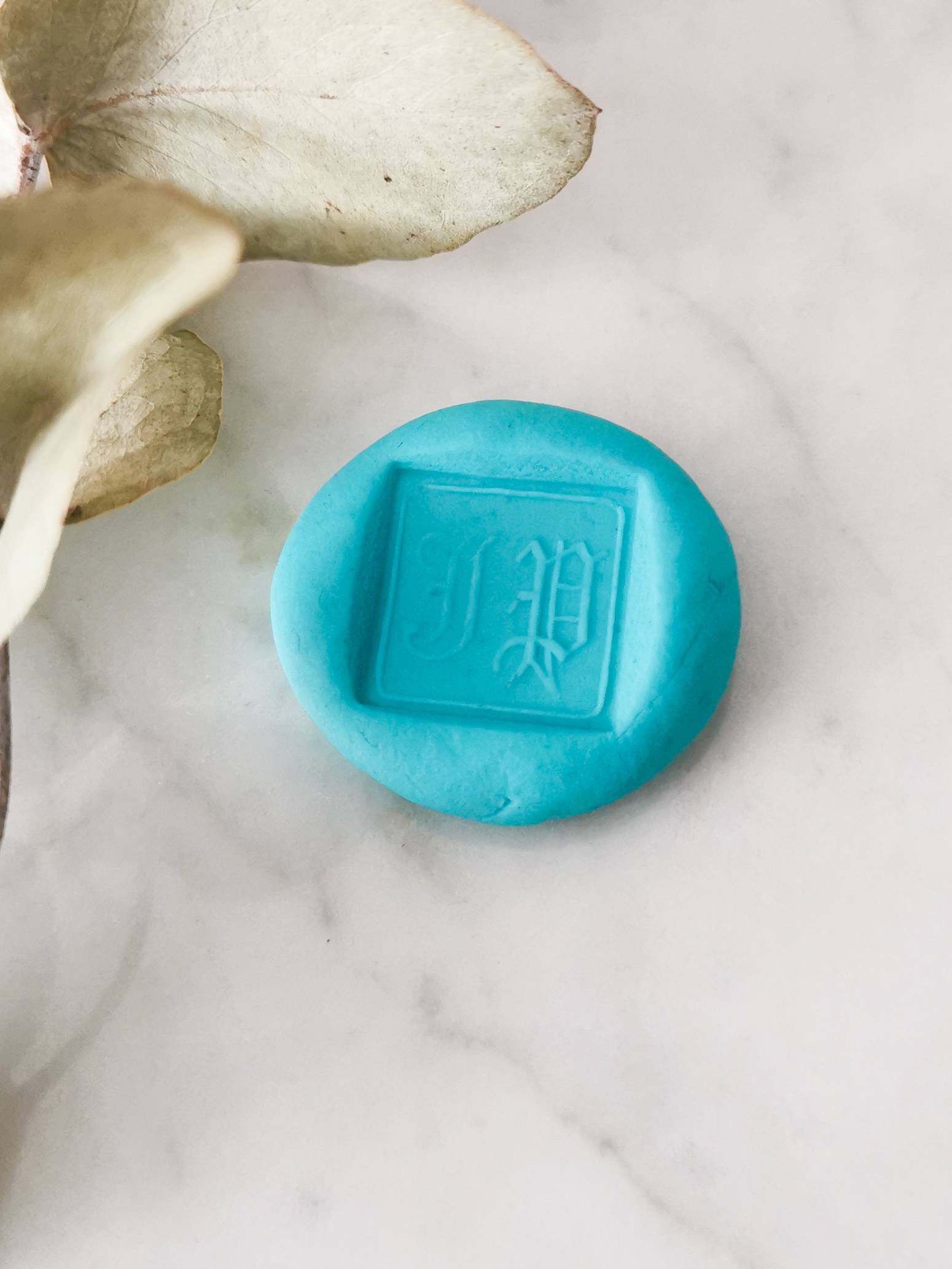 Wax Seal Stamp Antique Ears of Wheat French Sterling Silver Embossed