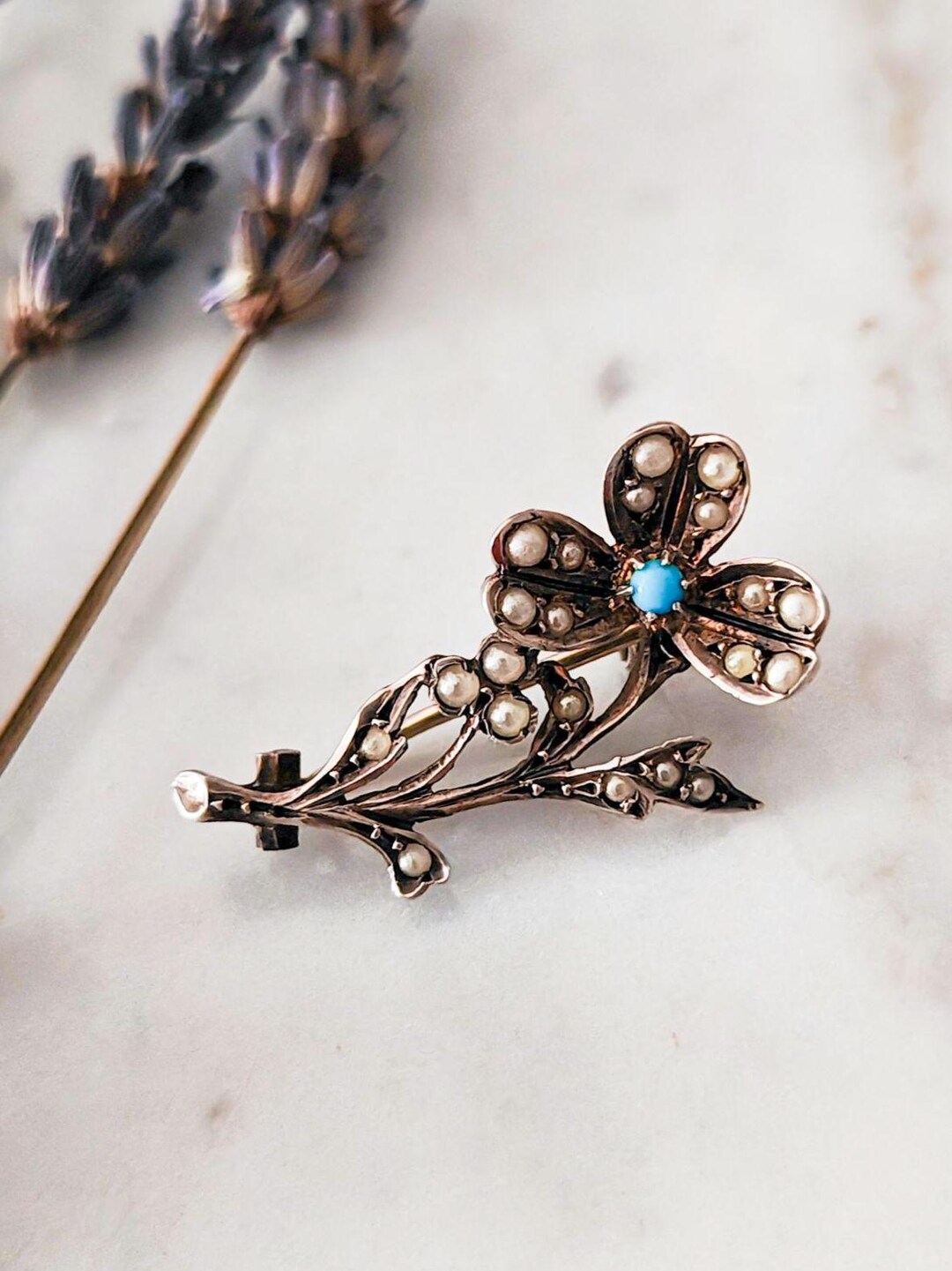 Broche cactus vintage en argent natif : bijoux de style sud