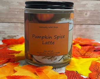 Pumkin Spice Latte Wood Wick Candle
