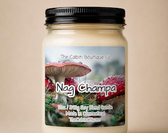 Nag Champa Candle | Incense Inspired | Earthy | Boho Home Fragrance | Relaxing Meditation Scent