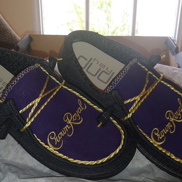 Custom Crown Royal Hey Dudes Black