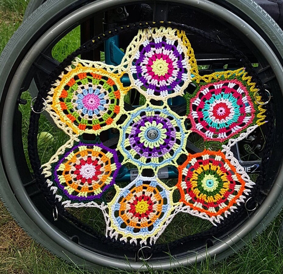 PDF DIGITAL Crochet Pattern Wheelchair Wheel Cover Gift for Etsy