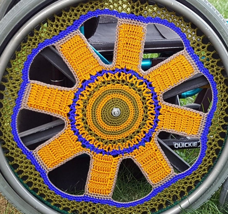 PDF DIGITAL Crochet Pattern Wheelchair Wheel Cover Gift for Etsy