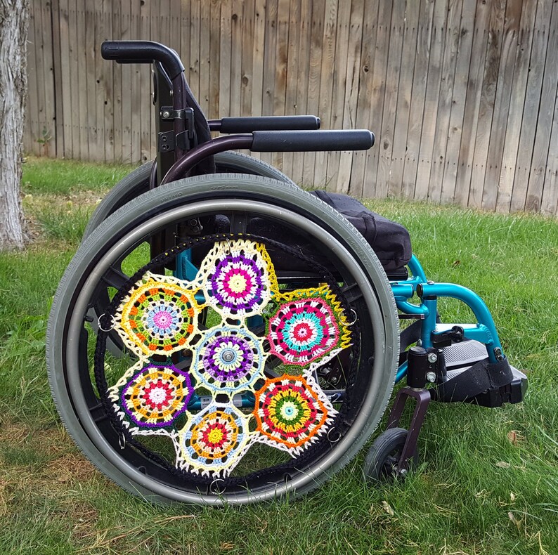 PDF DIGITAL Crochet Pattern Wheelchair Wheel Cover Gift for Etsy