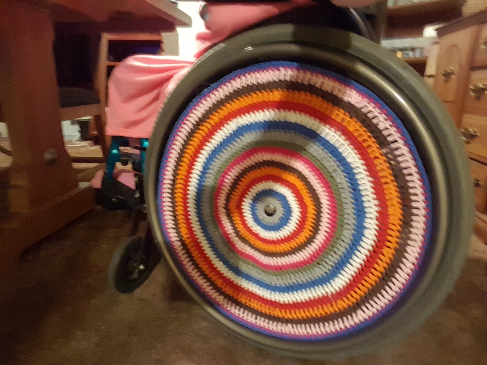 PDF DIGITAL Crochet Pattern Wheelchair Wheel Cover Gift for Wheelchair