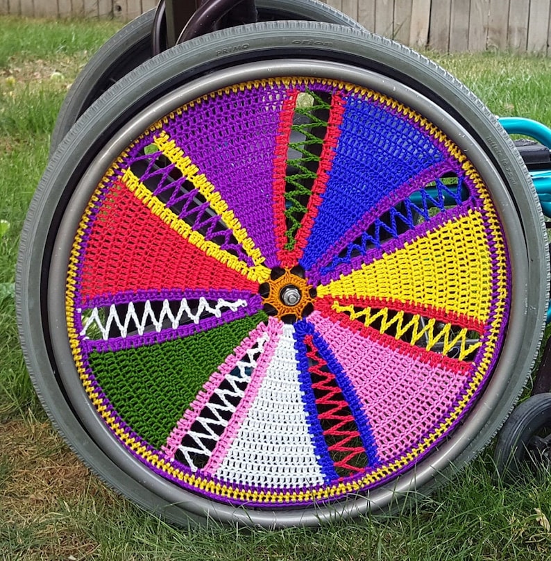 PDF DIGITAL Crochet Pattern Wheelchair Wheel Cover Gift for Etsy