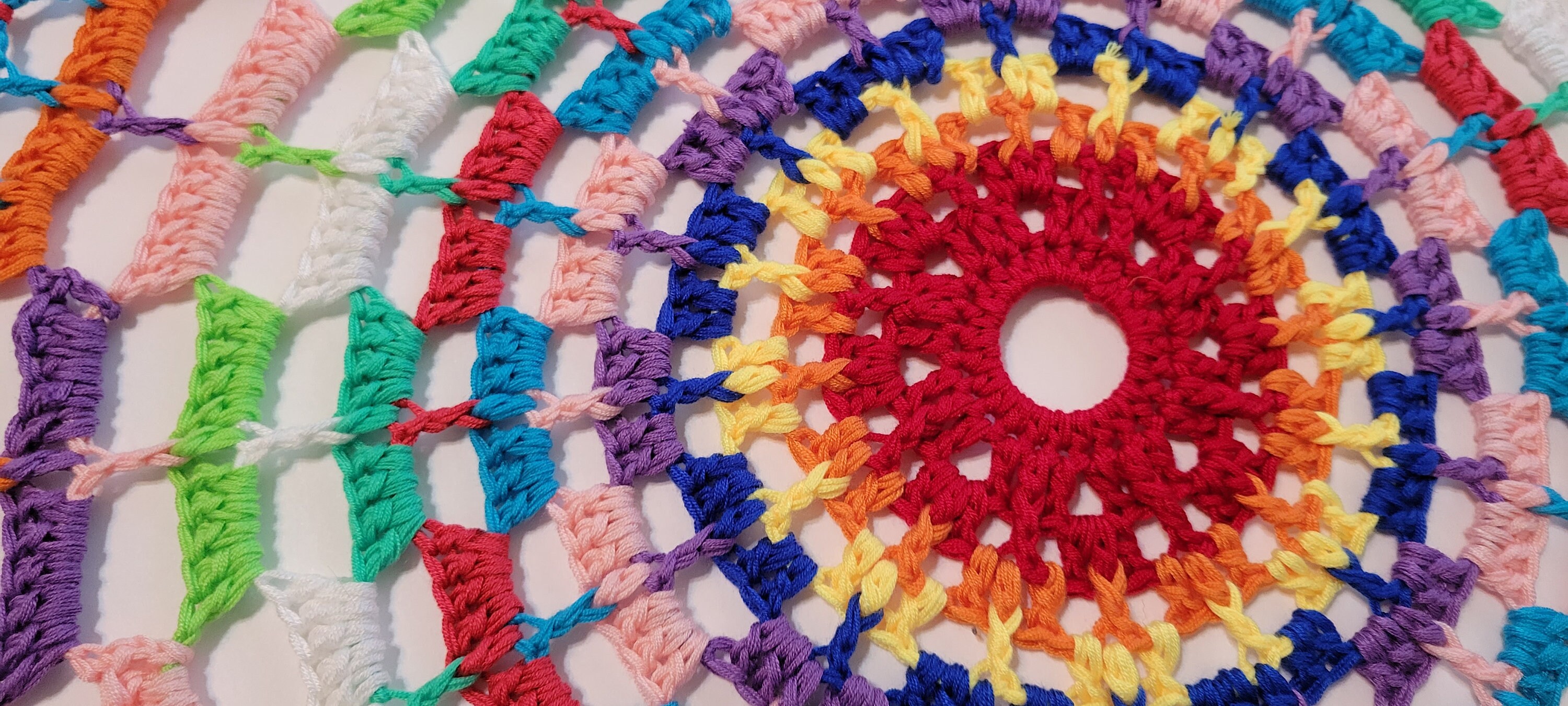 Wheel Crochet Pattern Crochet Wheelchair Wheel Cover Pattern, Mandala Fractal Design (PDF ...