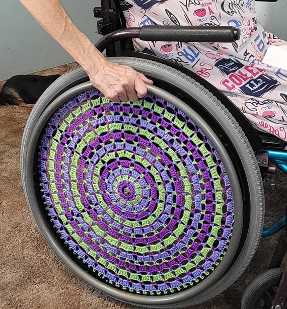 PDF DIGITAL Crochet Pattern Wheelchair Wheel Cover Gift for Etsy