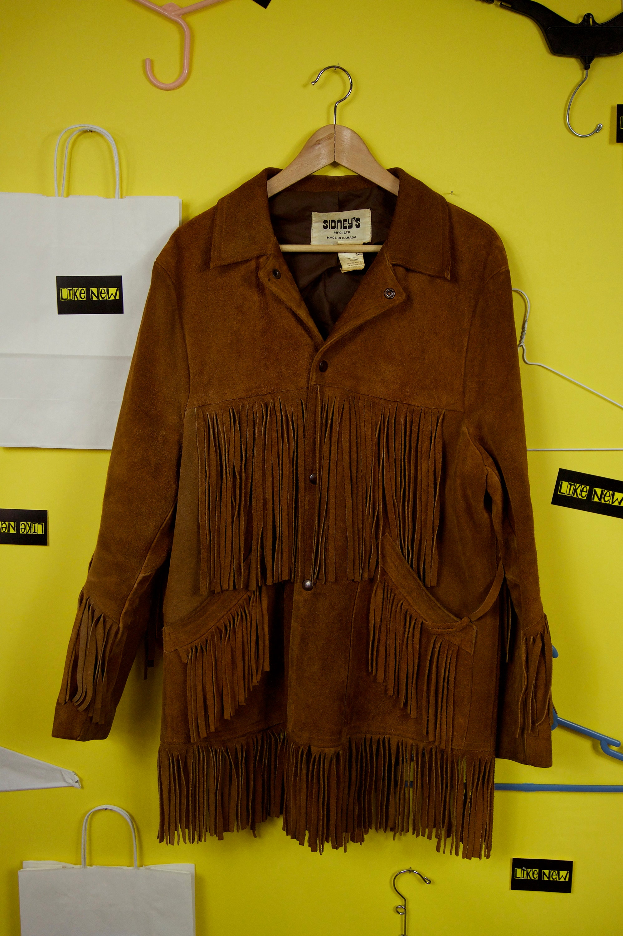 Leather Shell Tassel Western Jacket Etsy