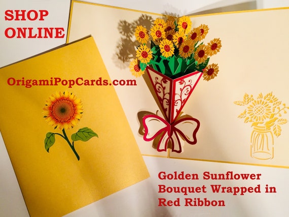 Sunflowers - Pop-Up Bouquet Card