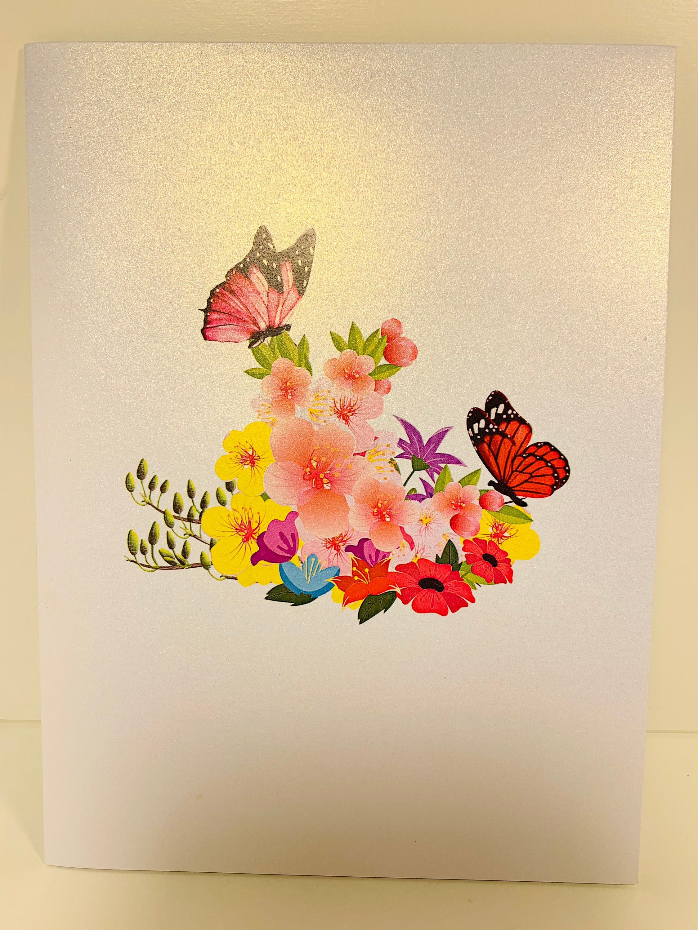 Biglietto Di Compleanno 3D Pop-up Con Farfalle - Cartolina D'Auguri Con Busta, Effetto Sorpresa, Design Elegante