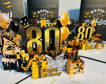 Happy Birthday 狂三　優勝PR　PR+ 80th Golden Happy Birthday With Presents Cakes & Balloons Pop up