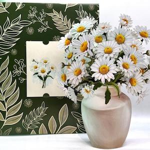 Darling Daisy 3D Pop-Up Flower Bouquet Happy Birthday Hospital Allery Friendly Origami Pop Cards Shop Online https://origamipopcards.com/
