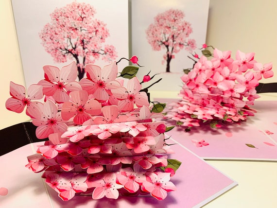 Carte Pop-up 3D Jardin Avec Fleurs Et Banc - Carte D'anniversaire, Retraite, Jardinier - Fait Main