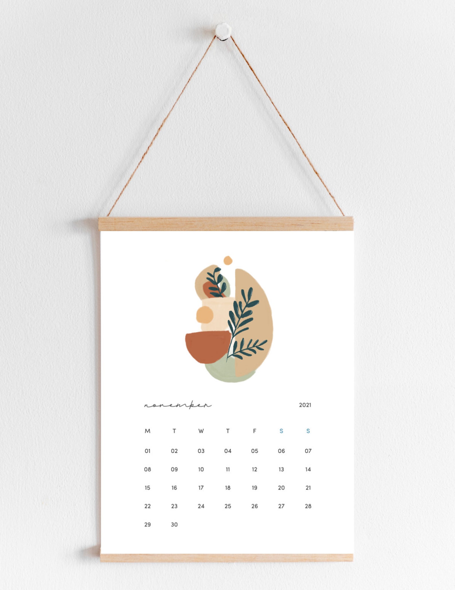 2022-minimalist-printable-calendar-botanical-minimal-wall-etsy