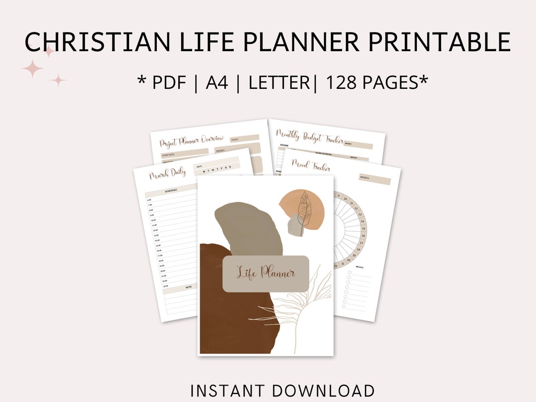 Ultimate Christian Life Planner Printable (a4/full),prayer, Sermon ...