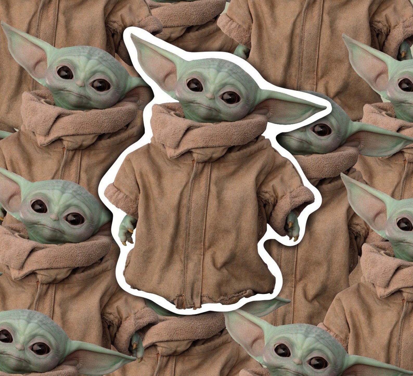 Baby Yoda Sticker for Journals Planners Laptops Etsy