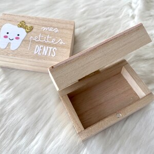 Boîte à dents, dents de laits, quenottes, idée cadeau enfant, cadeau naissance, boîte à quenottes, petite souris image 3