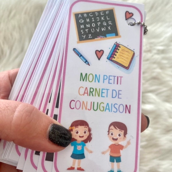 Mon petit carnet de conjugaison I Carnet de conjugaison I Mémo verbes I Bescherelle portable I Apprentissage conjugaison