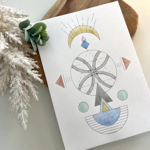 GELD, Schwingungssymbol, energetisches Malen, heilige Geometrie, Zeichnung, Schwingungskunst, energetisches Heilen, Manifestation