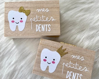 Boîte à dents, dents de laits, quenottes, idée cadeau enfant, cadeau naissance, boîte à quenottes, petite souris