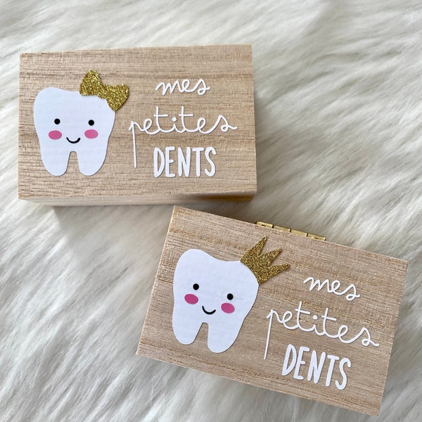 Boîte à dents, dents de laits, quenottes, idée cadeau enfant, cadeau naissance, boîte à quenottes, petite souris