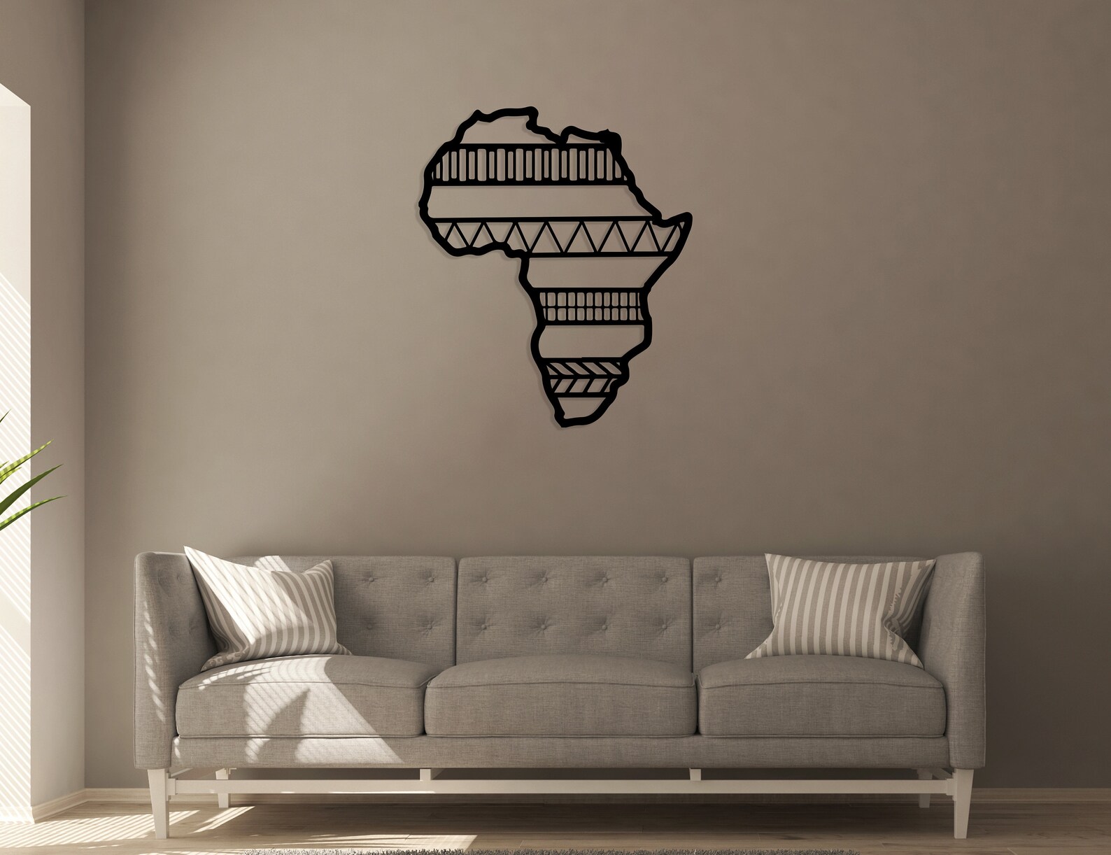 Metal Africa Map Wall Art Africa Wall Art Tribal Africa Map Etsy